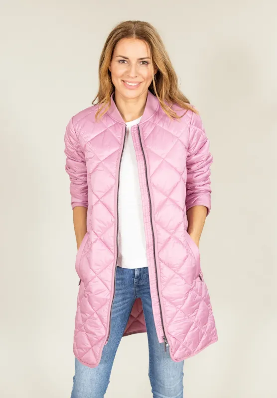 Longbomber mit Strickkragen Easy Soft Recycled